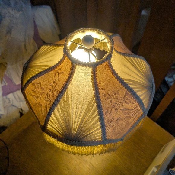 💥SOLD💥Antique Agate Lamp&Shade - Picture 2 of 7